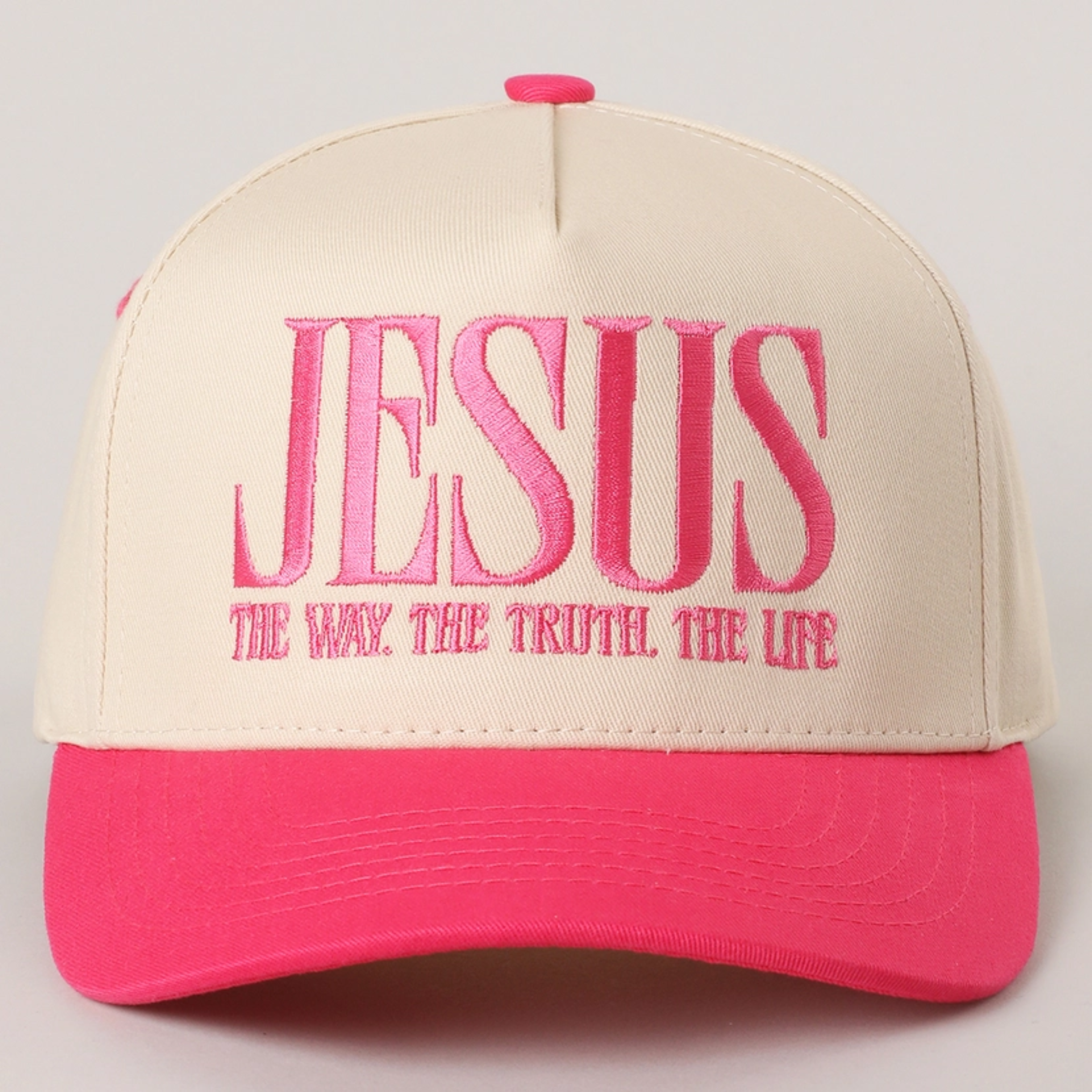 JESUS Way Truth Life Embroidered Hat