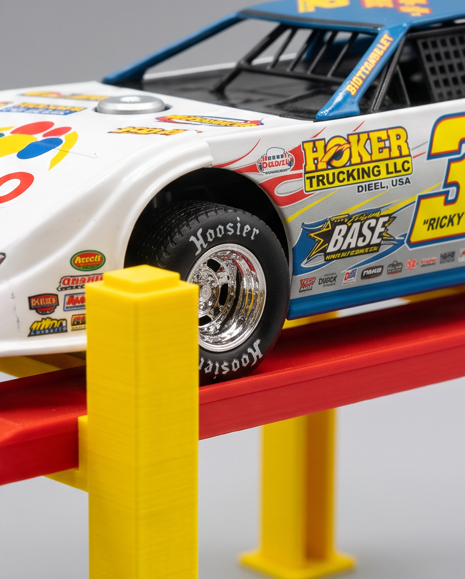 1:24 Scale Dirt Car Display Lift | Diecast Garage Accessory
