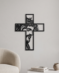 Contemporary Jesus Cross - Spiritual Wall Piece