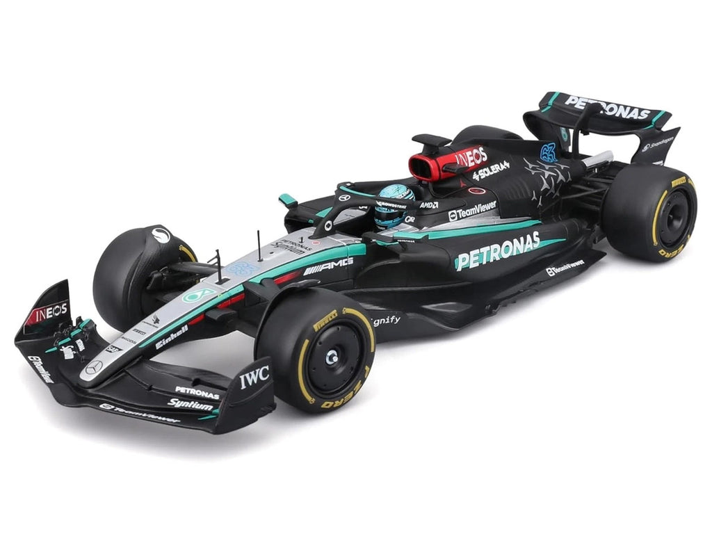 Mercedes-AMG F1 W15 E Performance #63 George Russell "Petronas" Formula One F1 "World Championship" (2024) 1/24 Diecast Model Car by Bburago-1