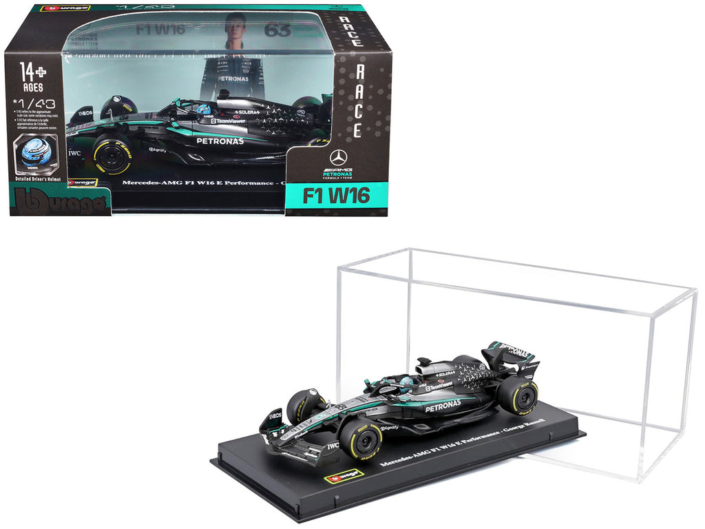 Mercedes-AMG F1 W16 E Performance #63 George Russell Formula One F1 "World Championship" (2025) 1/43 Diecast Model Car by Bburago-0