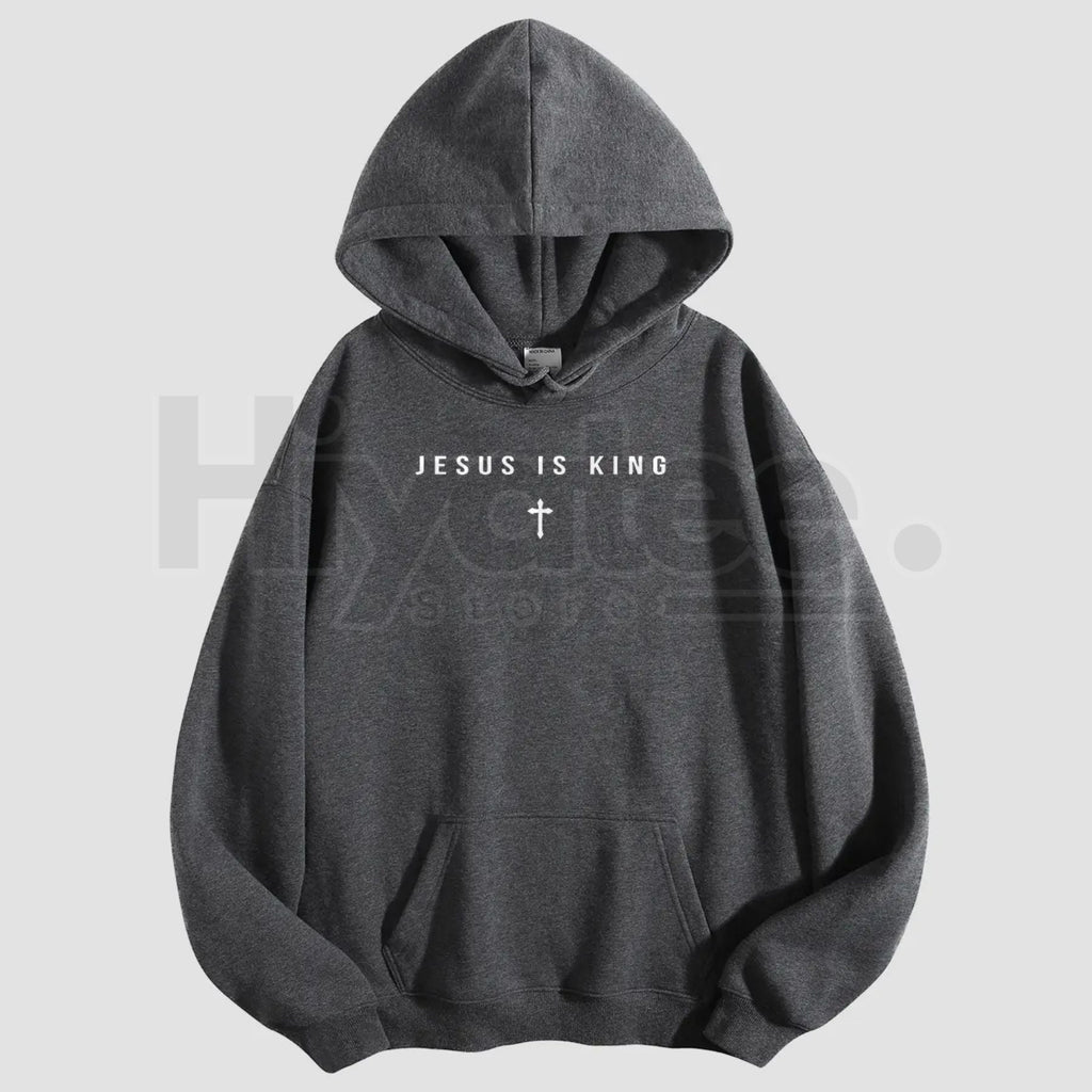 Men's Jesus Is King Cross Graphic Hoodie