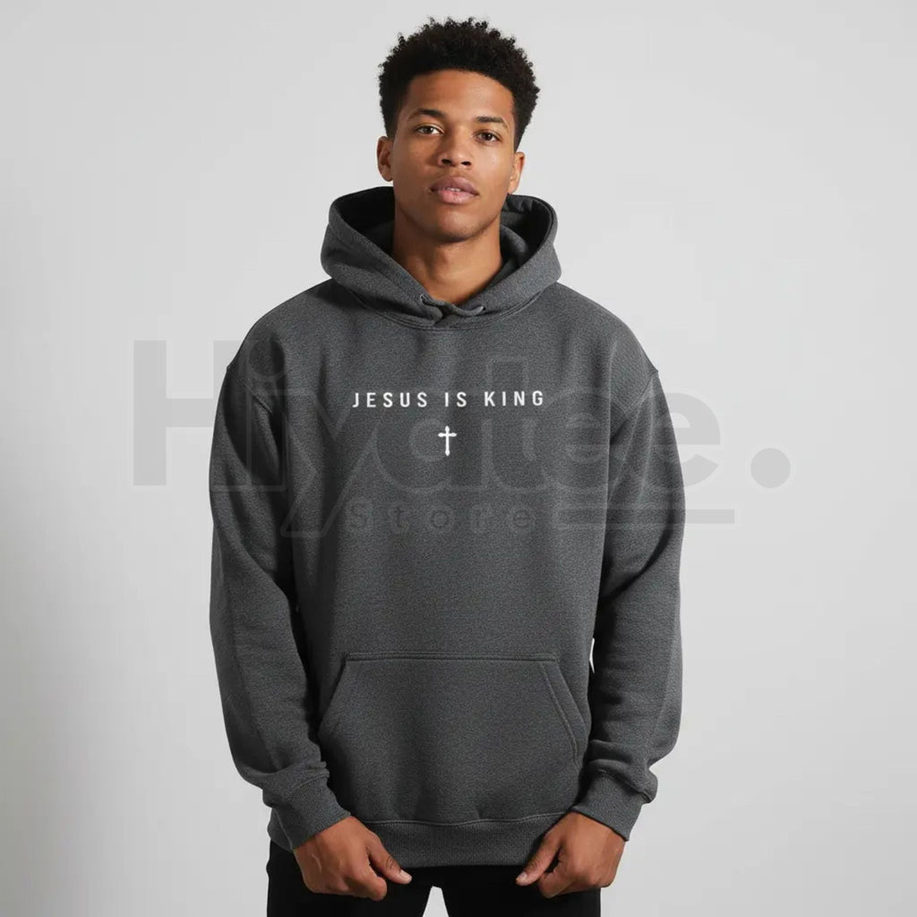 Men's Jesus Is King Cross Graphic Hoodie