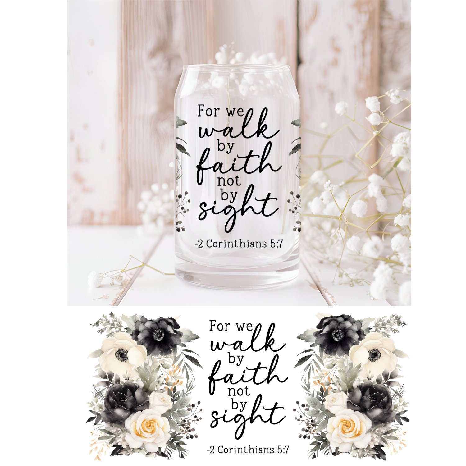 Walk by Faith UVDTF Cup Wrap