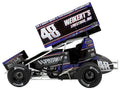 Winged Sprint Car #48 Danny Dietrich "Weikert's Livestock - Speedway Cars" Gary Kauffman Racing (2025) 1/18 Diecast Model Car by ACME-0
