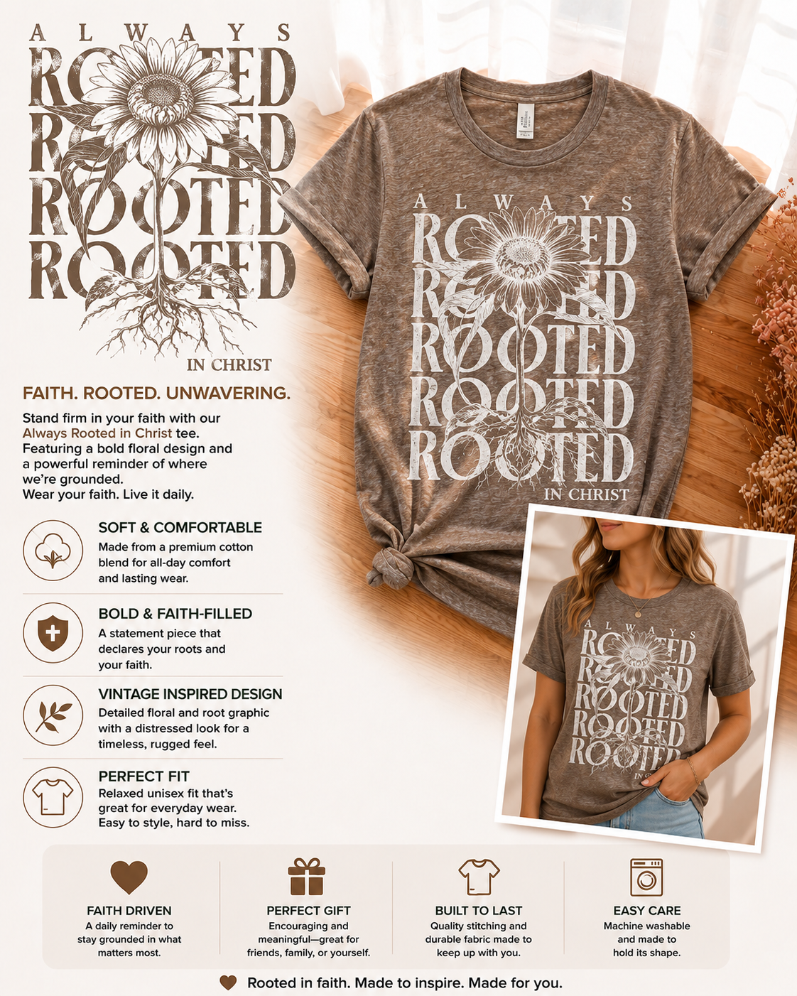 Rooted in Christ T-Shirt