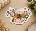 Coffee and Jesus Sticker