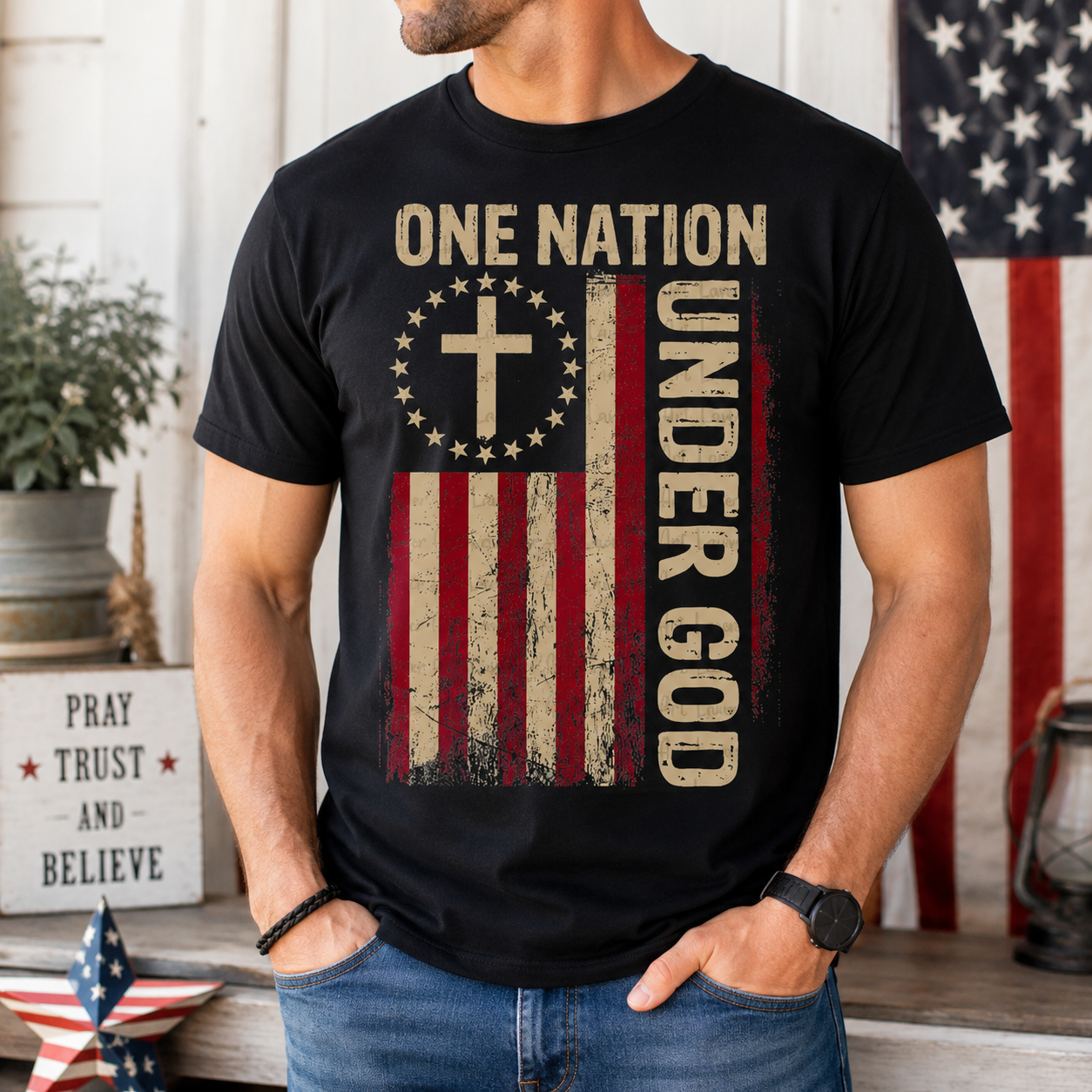 One Nation Under God Unisex T-shirt