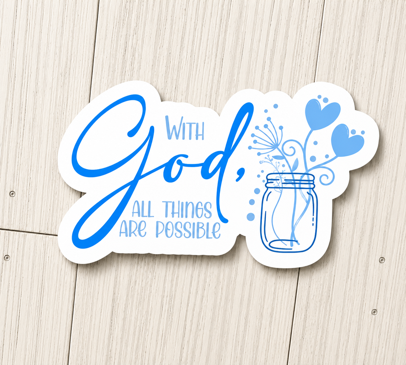 With God Sticker