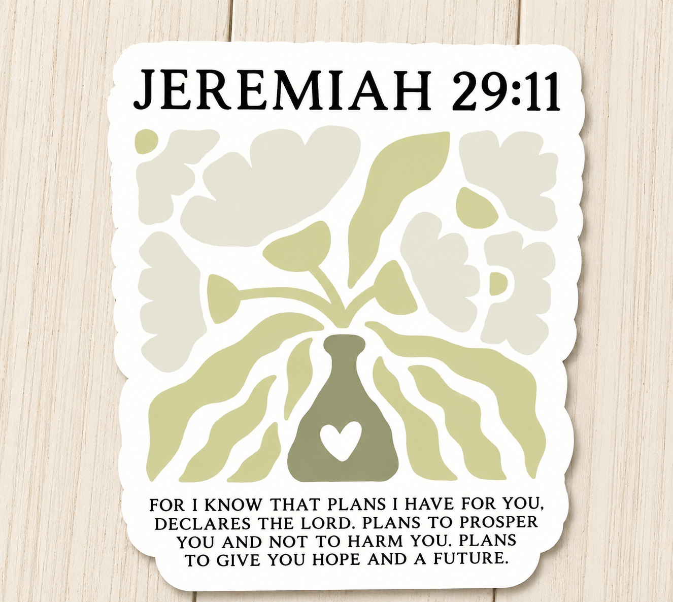 Jeremiah 29:11 Sticker