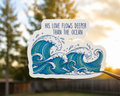 His Love Flows Sticker