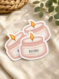 Candle Blessings Sticker