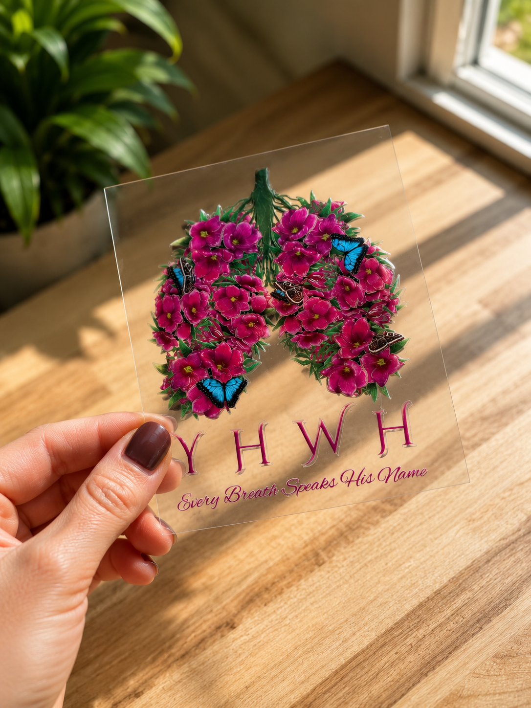 YHWH Every Breath Speaks His Name UV DTF Decal