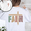 Faith Bible Verses Front Back Gospel Scripture Inspirational Christian Sweatshirt
