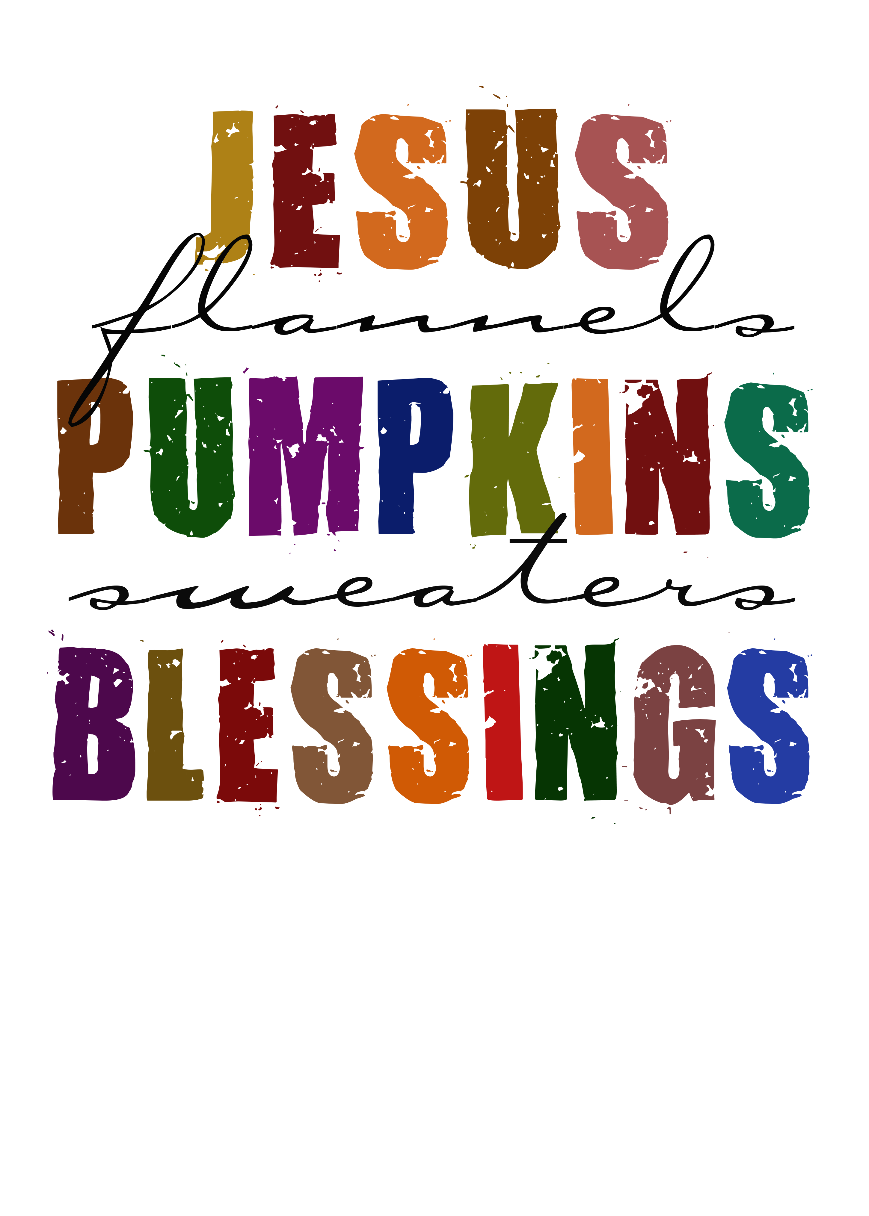 Jesus Pumpkins Blessing DTF