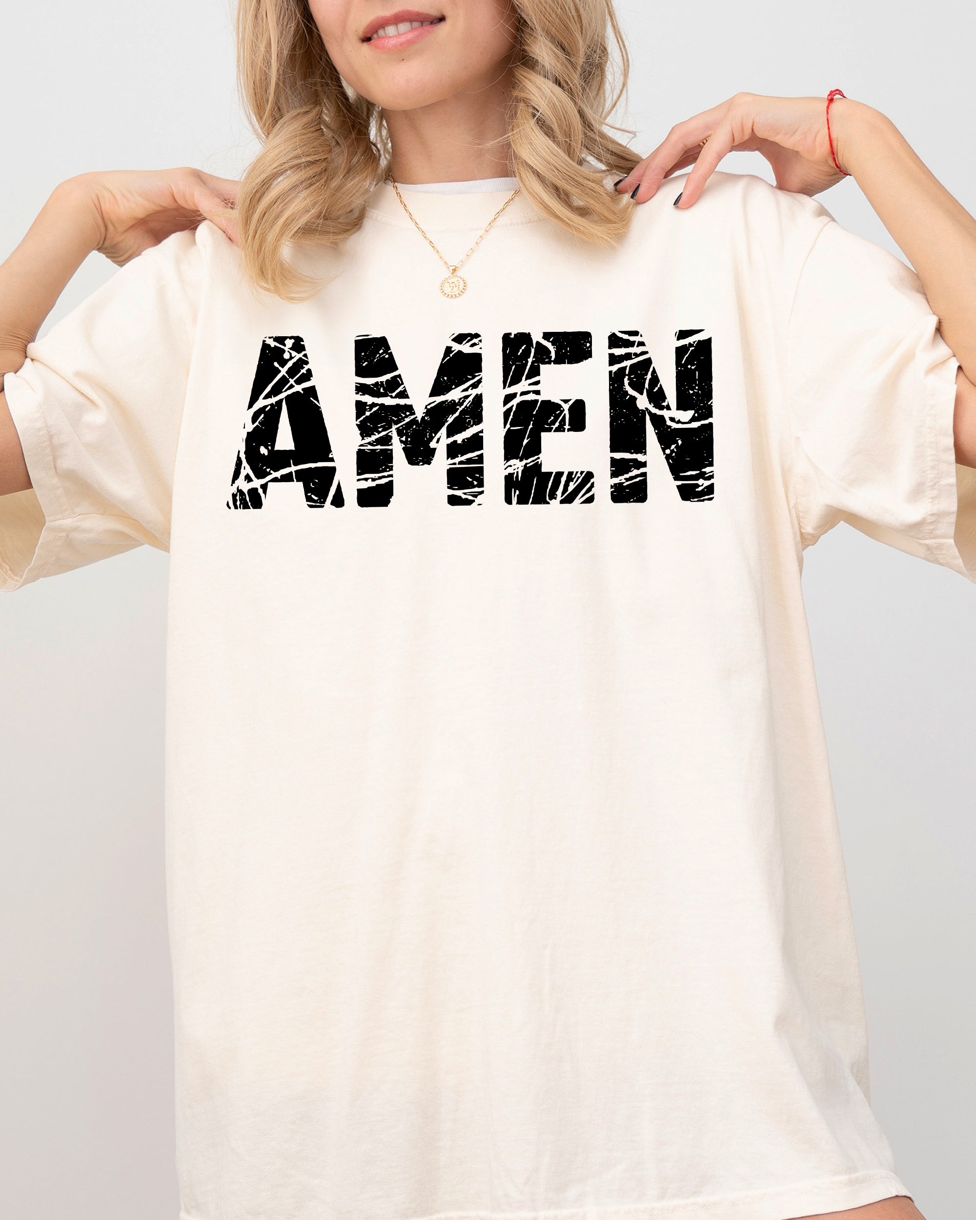 Amen Christian Jesus Vintage Western Witch Halloween Meme Costume Comfort Colors Tee
