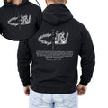 King Of Glory Front And Back Crown Psalm Christian Faith Gospel Hooded Sweatshirt