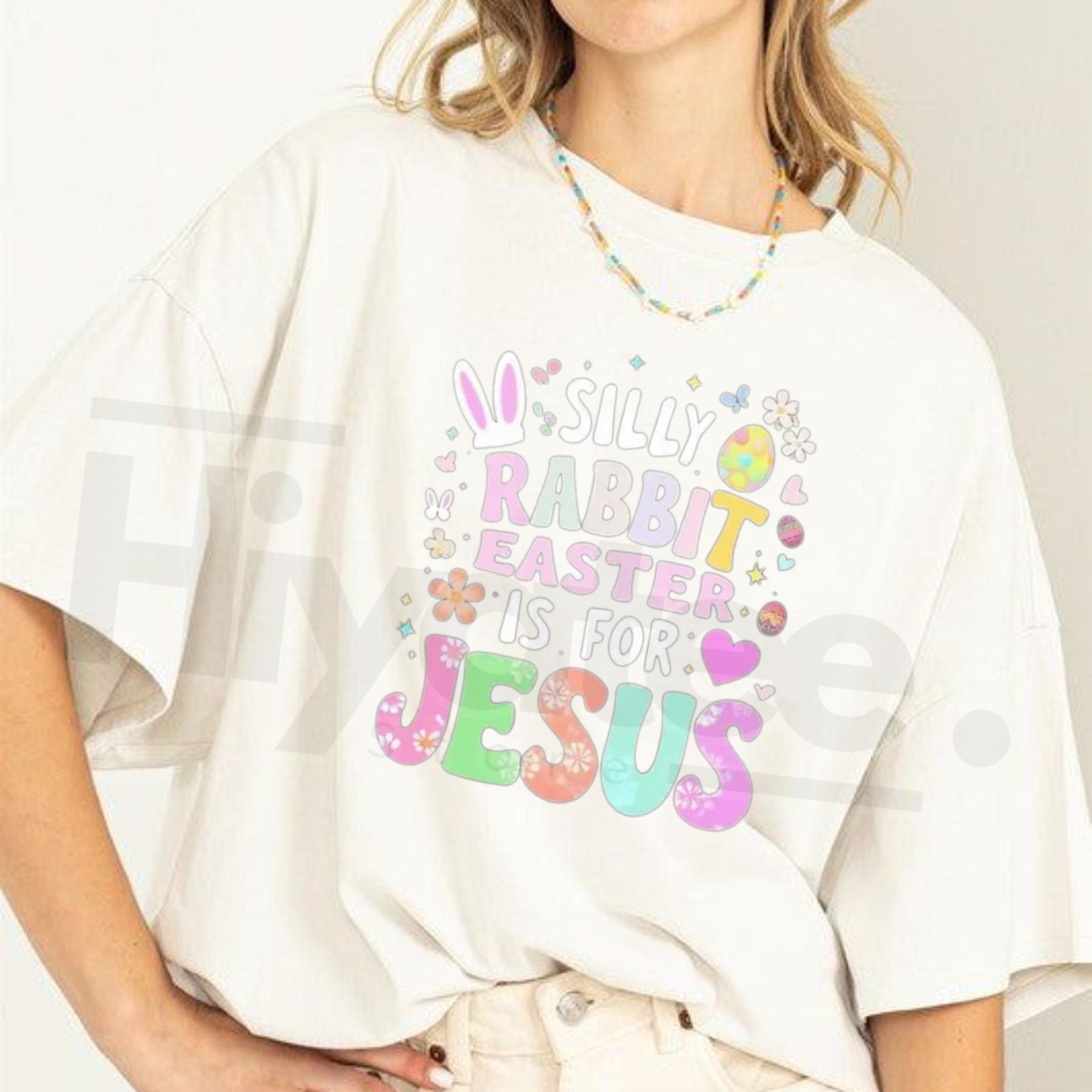 "Silly Rabbit, Easter Is For Jesus" Women's T-Shirt – Faith-Based Easter Church Tee
