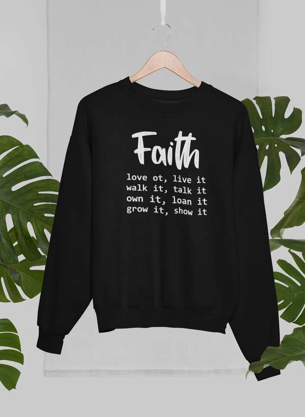 Faith Love It Live It Sweat Shirt-3